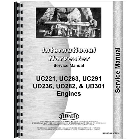 New Engine Service Manual For International Harvester UD301